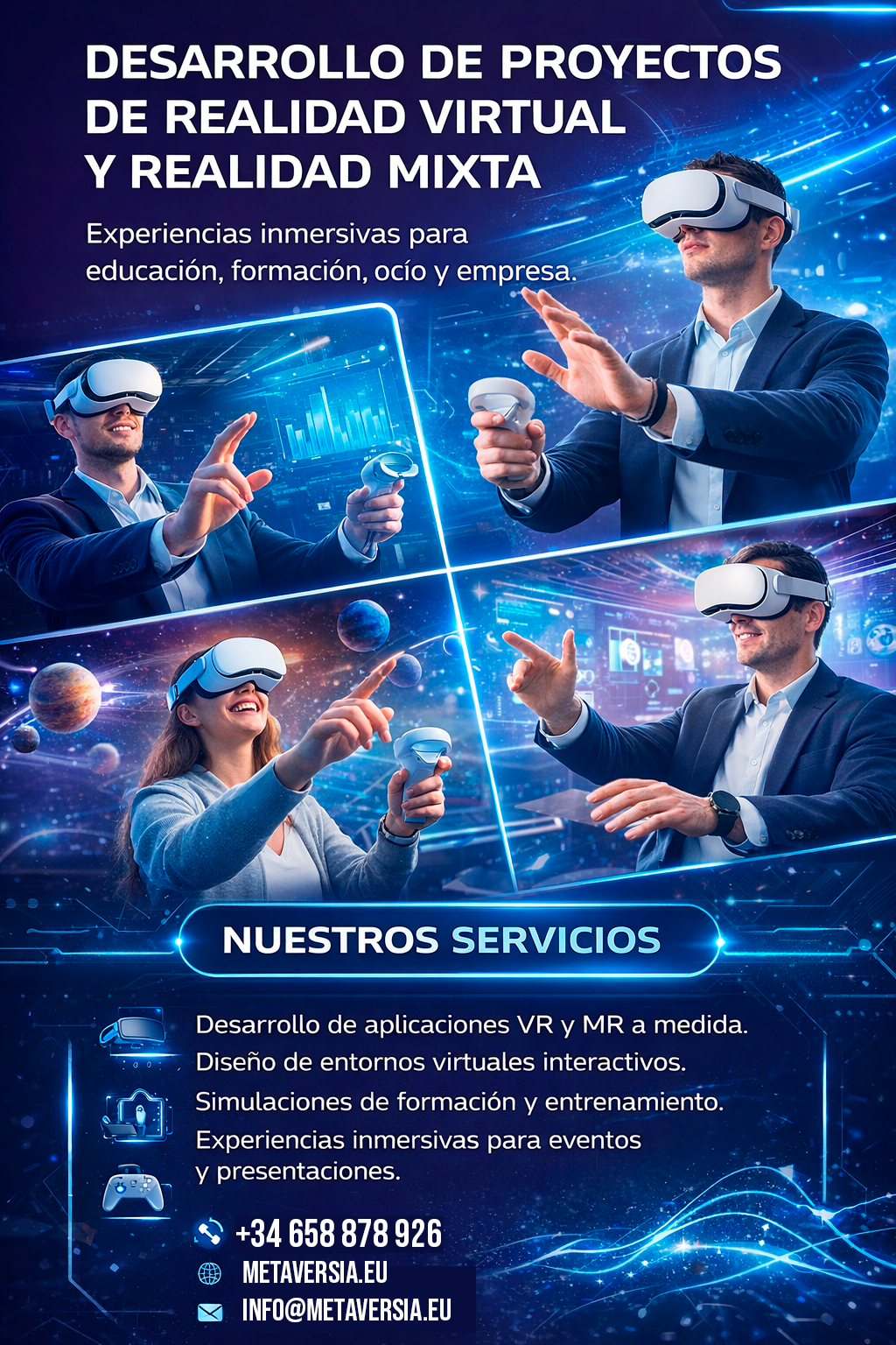 Desarrollo de proyectos de realidad virtual y realidad mixta